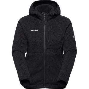 Mammut Warme Sherpa-Fleecejacke für den Alltag Falera Pro ML Hooded Jacket Women Schwarz XS