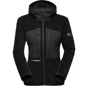 Mammut Warme, atmungsaktive Midlayer-Bergjacke Eiger Nordwand Pro ML Air Hooded Jacket Women Schwarz XL