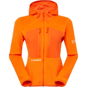 Mammut Warme, atmungsaktive Midlayer-Bergjacke Eiger Nordwand Pro ML Air Hooded Jacket Women Orange XS