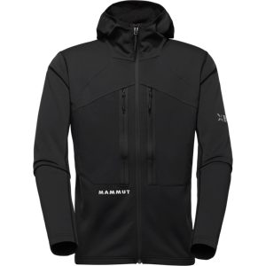 Mammut Strapazierfähige, atmungsaktive Midlayer-Bergjacke Eiger Nordwand Advanced ML Hooded Jacket Men Schwarz L