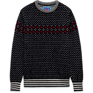 Mammut Formgestrickter Wollpullover im Vintage-Stil x Cabourn Direttissima Wool ML Sweater Schwarz XXL