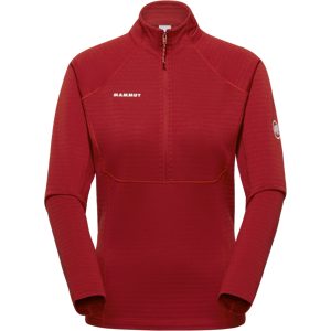 Mammut Warmer Performance-Midlayer mit Halbreissverschluss Taiss ML Half Zip Pull Women Rot S