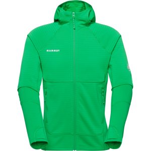 Mammut Warmer, schnelltrocknender Performance-Midlayer mit Kapuze Taiss ML Hooded Jacket Men Grün XXL