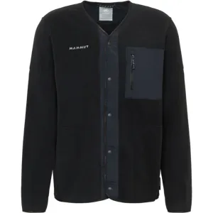 Mammut Warmer, atmungsaktiver Fleece-Cardigan für den Alltag Moonstone Hybrid ML Cardigan Schwarz M
