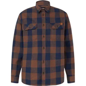 Mammut Robustes Flanellhemd aus Hanf Tamaro Longsleeve Shirt Men Brown XL