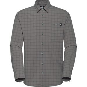 Mammut Klassisches Langarm-Wanderhemd Lenni Longsleeve Shirt Men Grau L