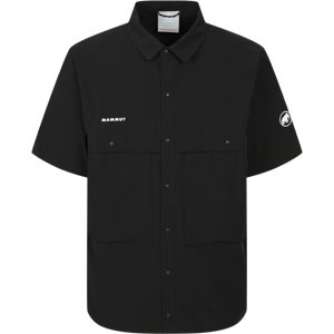 Mammut Feuchtigkeitsableitendes Kurzarmhemd Valley Shirt Men Schwarz XS