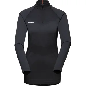 Mammut Wärmendes Langarmshirt mit Merinowolle Trift Half Zip Longsleeve Women Schwarz S