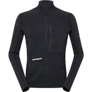 Mammut Schnelltrocknender Longsleeve für die Berge Eiger Nordwand Advanced FL Half Zip Pull Men Schwarz XXL