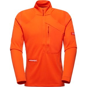 Mammut Schnelltrocknender Longsleeve für die Berge Eiger Nordwand Advanced FL Half Zip Pull Men Orange XXL