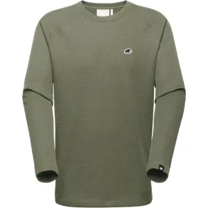 Mammut Langärmliges Oberteil für den Alltag Waffle Longsleeve Grün S
