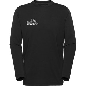 Mammut Feuchtigkeitsableitendes, langärmliges Wander-T-Shirt Mountain Longsleeve T-Shirt Men Bluemlisalphorn Schwarz S