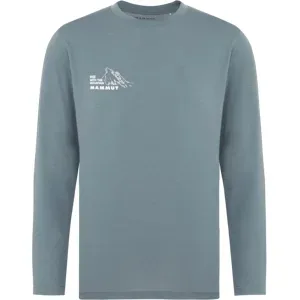 Mammut Feuchtigkeitsableitendes, langärmliges Wander-T-Shirt Mountain Longsleeve T-Shirt Men Bluemlisalphorn Grau L