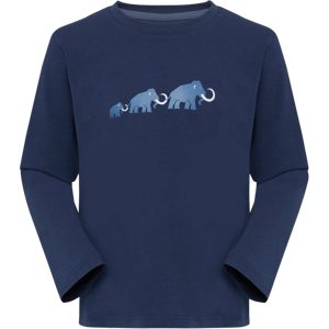 Mammut Alltagstaugliches Langarmshirt Core Longsleeve Logo Blau 116