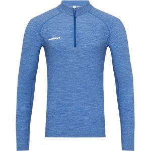 Mammut Vielseitiges Thermo-Langarmshirt mit Wolle Tree Wool Thermal FL Half Zip Longsleeve Men Blau L