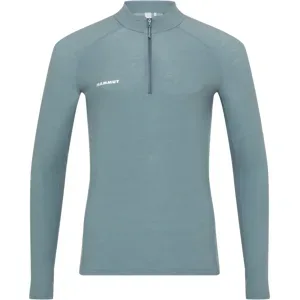 Mammut Vielseitiges Thermo-Langarmshirt mit Wolle Tree Wool Thermal FL Half Zip Longsleeve Men Grau XL