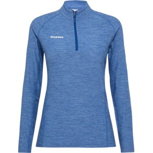 Mammut Vielseitiges Thermo-Langarmshirt mit Wolle Tree Wool Thermal FL Half Zip Longsleeve Women Blau S