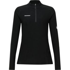 Mammut Vielseitiges Thermo-Langarmshirt mit Wolle Tree Wool Thermal FL Half Zip Longsleeve Women Schwarz XS
