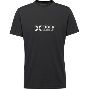 Mammut Feuchtigkeitsableitendes Alltags-T-Shirt Eiger Logo T-Shirt Men Schwarz S