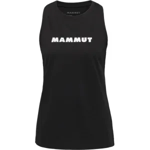 Mammut Baumwoll-Tanktop für jeden Tag Core Tank Top Women Logo Schwarz M