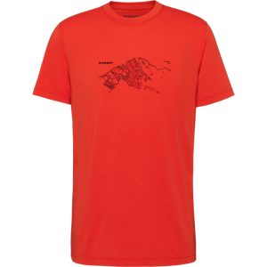 Mammut Feuchtigkeitsableitendes T-Shirt zum Wandern Mountain T-Shirt Men Fruendenhorn Rot XXL