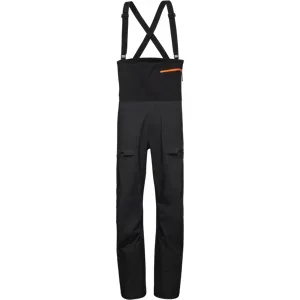 Mammut Bib-Freeride-Hardshellhose mit umweltbewusstem Design Haldigrat HS Bib Pants Men Schwarz 54 S kurz