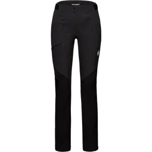 Mammut Hybride Softshell-Hose für Bergsportlerinnen Courmayeur SO Pants Women Schwarz 42 S kurz