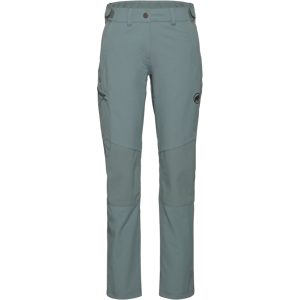 Mammut Multifunktionale Allwetter-Softshell-Wanderhose Runbold Guide SO Pants Women Grau 42 L lang