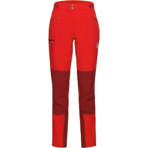 Mammut Atmungsaktive Softshellhose für die Berge Courmayeur SO Pants Women Rot 34 S kurz