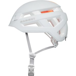 Mammut Leichter Kletterhelm mit Kevlarverstärkungen Crag Sender Helmet Weiß 52-57cm