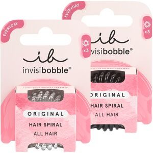 invisibobble Haargummis Set (schwarz + transparent) 6 Stück
