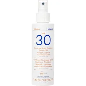 150ml KORRES Yoghurt Sunscreen Spray Emulsion Body + Face SPF 30