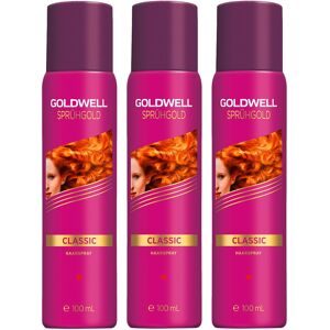 Goldwell Sprühgold Classic Haarspray 3er Set Mini 3 x 100 ml