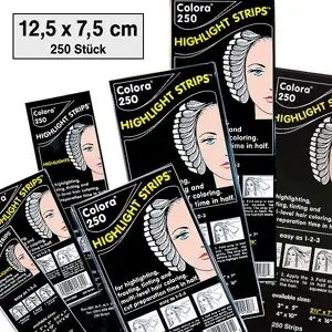Dynatron Colora Highlight Strips-Strähnenpapier (250 Stück)