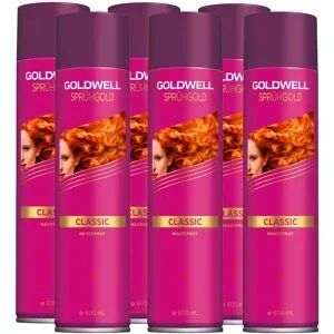 3600ml Goldwell Sprühgold Classic Haarspray Maxi Set (6 x 600ml)
