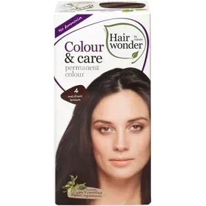 100ml Hairwonder Colour & Care permanent colour 4 medium brown