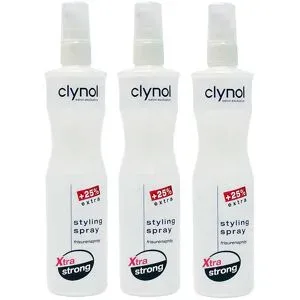 750ml Clynol Stylingspray Xtra strong Frisurenspray Trio Set (3 x 250ml)