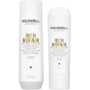 450ml Goldwell Dualsenses Rich Repair Restoring Set (Shampoo 250ml + Conditioner 200ml)
