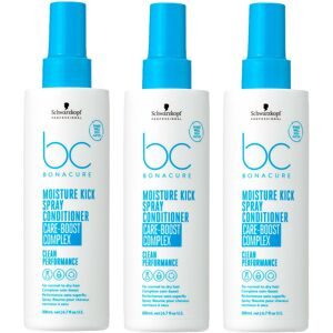 Schwarzkopf Professional BC Bonacure MOISTURE KICK Spray Conditioner 3er Set 3 x 200 ml