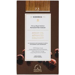 KORRES Argan Oil Hochentwickelte Coloration 7.3 Mittelblond Gold