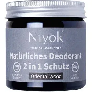 40ml Niyok 2 in 1 anti-transpirante Deocreme - Oriental wood