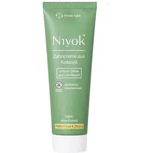 75ml Niyok Zahncreme aus Kokosöl - Pfefferminze & Zitrone