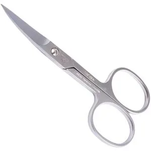 Canal Fußnagelschere mit Mikroverzahnung gebogen rostfrei, 10 cm