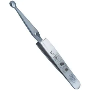 Canal Zeckenpinzette für Tiere rostfrei, 12 cm