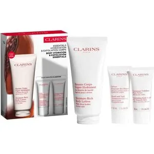 260ml CLARINS Body Hydration & Exfoliation Essentials (Balsam 200ml + Peeling 30ml + Handcreme 30ml)