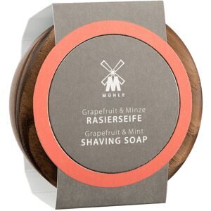 MÜHLE Holzschale mit Rasierseife Grapefruit & Minze 65 g