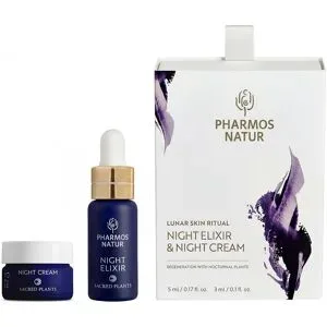 8ml PHARMOS NATUR Lunar Skin Ritual Night Discovery Set (Elixir 5ml + Cream 3ml)
