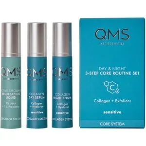 21ml QMS Day & Night 3-Step Core Routine Set Sensitive (Day Serum 7ml + Night Serum 7ml + Fluid 7ml)