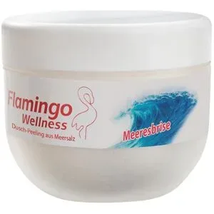 350g Flamingo Wellness Duschpeeling Meersalz