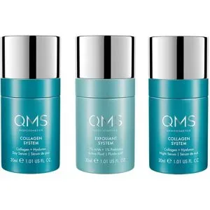 90ml QMS Collagen + Exfoliant Set Strong (Day Serum 30ml + Fluid 30ml + Night Serum 30ml)